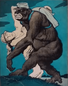 Caricature allemande LE NEGRE