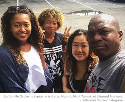 Naomi Osaka en famille