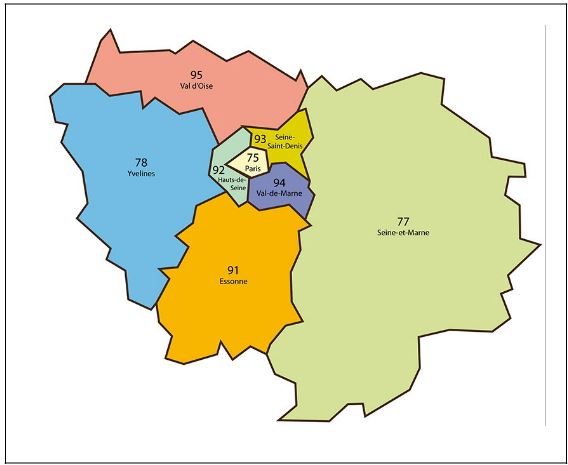 Île de France carte