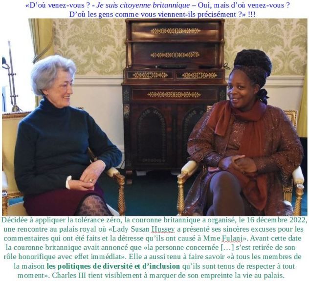 Lady Suzan Hussey et Mme Fulani 2 v