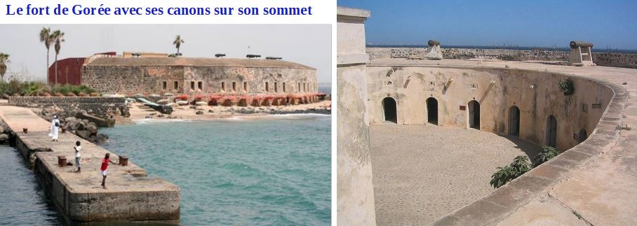 Le fort de Gorée et ses canons