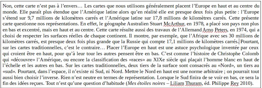 Le Mucem Planisphère texte