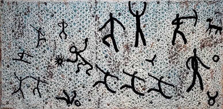 Toile Route printanière Bernadette Grozelier